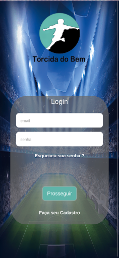 Android application Torcida do bem screenshort