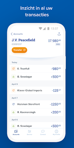 Hakrinbank Mobile Banking Screen 3