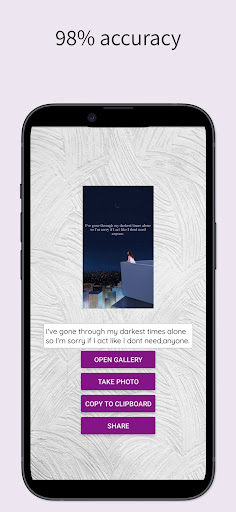 Android application Image2Text Converter screenshort
