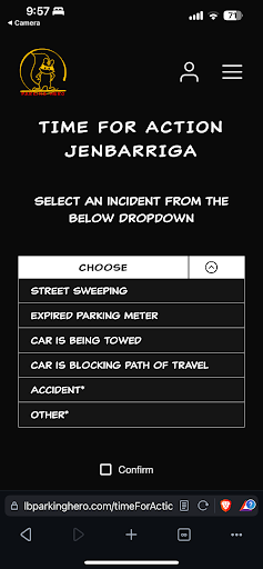 Android application Parking Hero screenshort