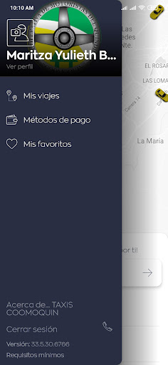 Android application TAXIS COOMOQUIN screenshort