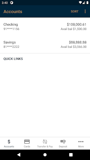 The Federal Savings Bank Screen 3