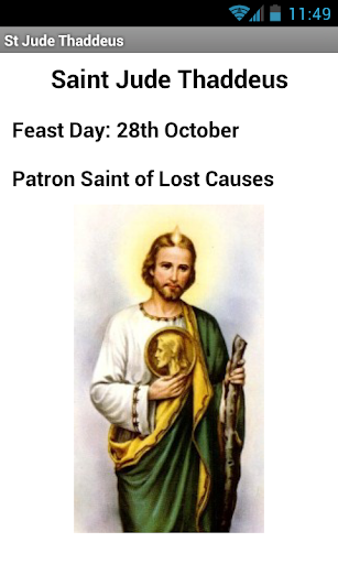 Android application Saint Jude Thaddeus screenshort