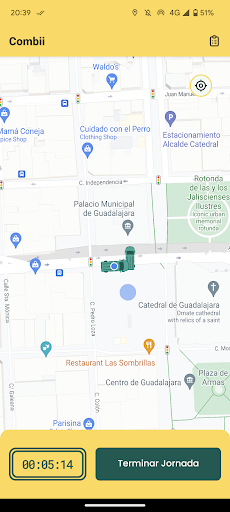 Android application Combii Chofer screenshort