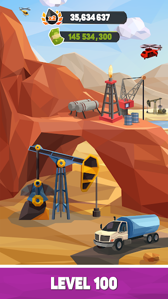 Oil Tycoon Gas Idle Factory v4.5.3 MOD (Unlimited Money) APK