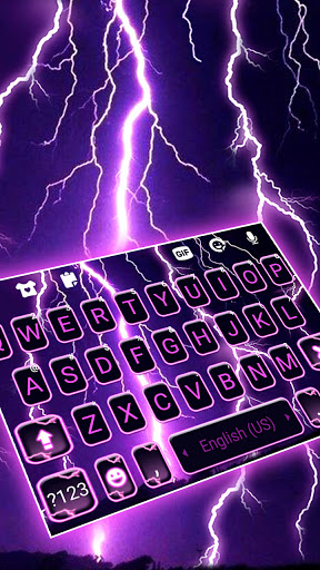 Android application Purple Lightning Keyboard Back screenshort