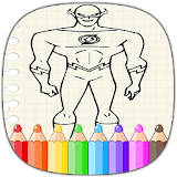 Superhero Coloring Game icon