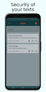 Cypher - text encryption