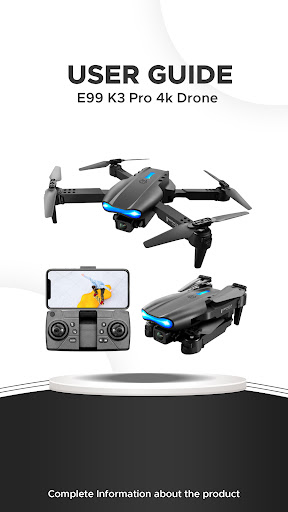 E99 K3 Pro Drone App Guide Screen 3