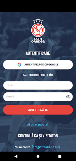 Android application CSM Oradea screenshort