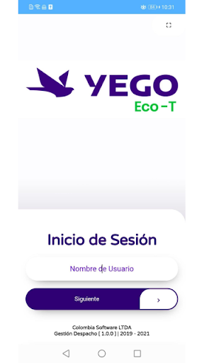 Android application Gestion Despacho Plexa screenshort