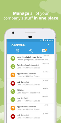 GreenPal Pro For Vendors Screen 2