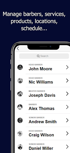 Screenshot of Barberly Business