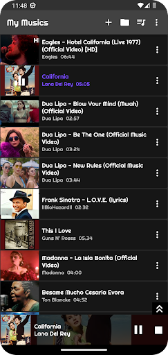 MusicaMila Music Player Screen 2