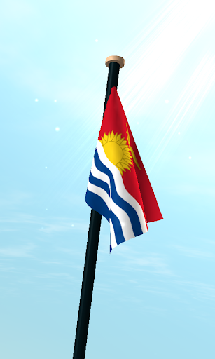 Kiribati Flag 3D Free Screen 3