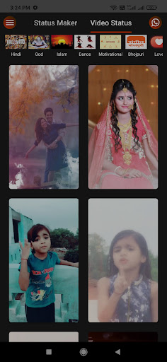 Android application Masti Lyrical - Status Maker screenshort