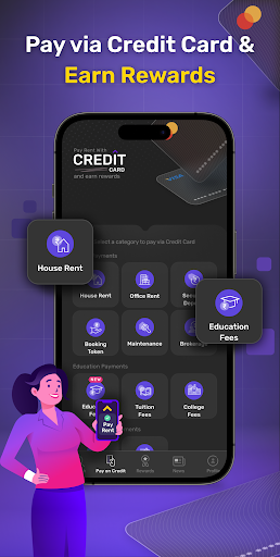 Android application Pay Rent with Credit Card screenshort
