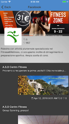 Centro Fitness Mondovì Screen 3