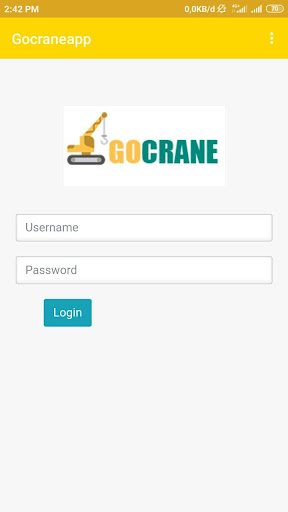 Android application GOCRANE Driver screenshort