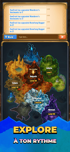 Rangard: MMORPG Idle Capture d'Écran du Jeu Android 2