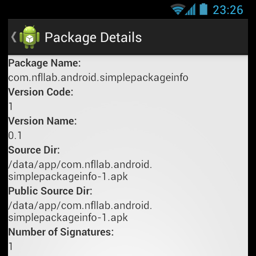 Simple Package Info logo