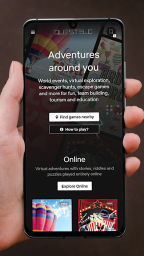 Android application Questelo: Adventure around you screenshort