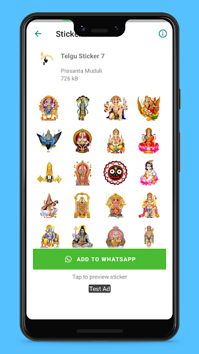 Telugu Stickers Screen 3