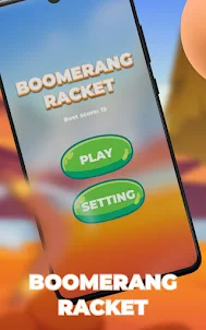Boomerang racket