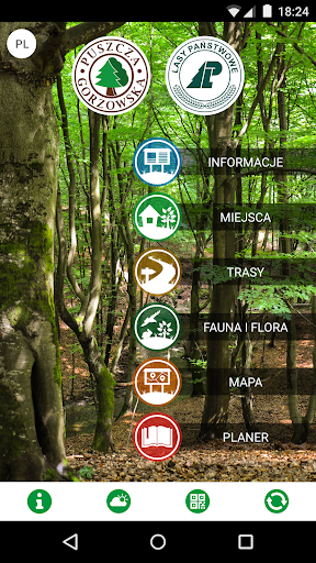 Android application Puszcza Gorzowska screenshort