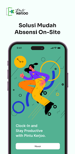 Android application Aplikasi Absensi Pintu Kerjoo screenshort