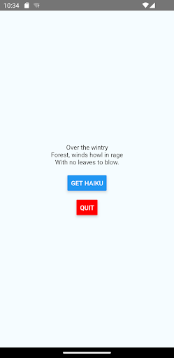 Android application Haiku Moments screenshort