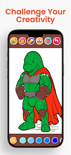 Superhero Coloring Book Pages