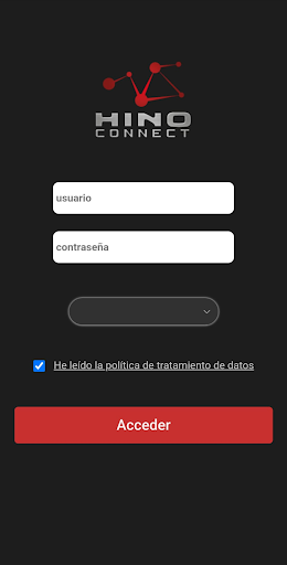 Android application Hinoconnect Mobile screenshort