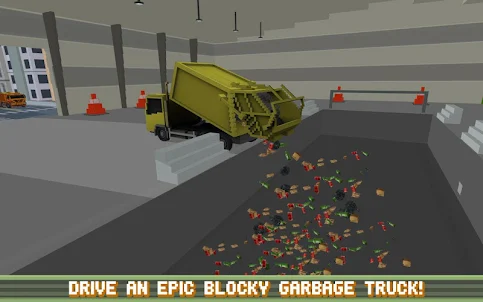 Blocky Garbage Truck SIM PRO