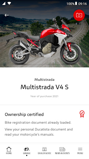 MyDucati Screen 2