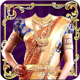 Woman Saree Photo Suit icon