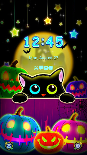 Halloween Black Cat- Wallpaper Screen 2