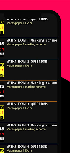 Android application Maths Form 4 Exams + Answers screenshort