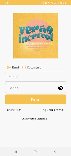 Android application Centrinho ATL screenshort