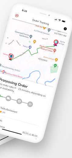 JexMovers - Food and Parcel Screen 2