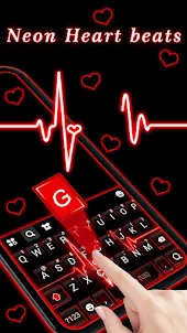 Bàn phím Neon Red Heartbeat