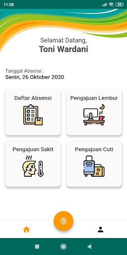 Android application Absensi STIFAR Riau screenshort