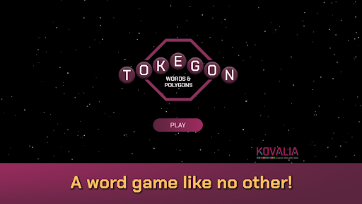 Android application Tokegon - Words+Polygons Game screenshort