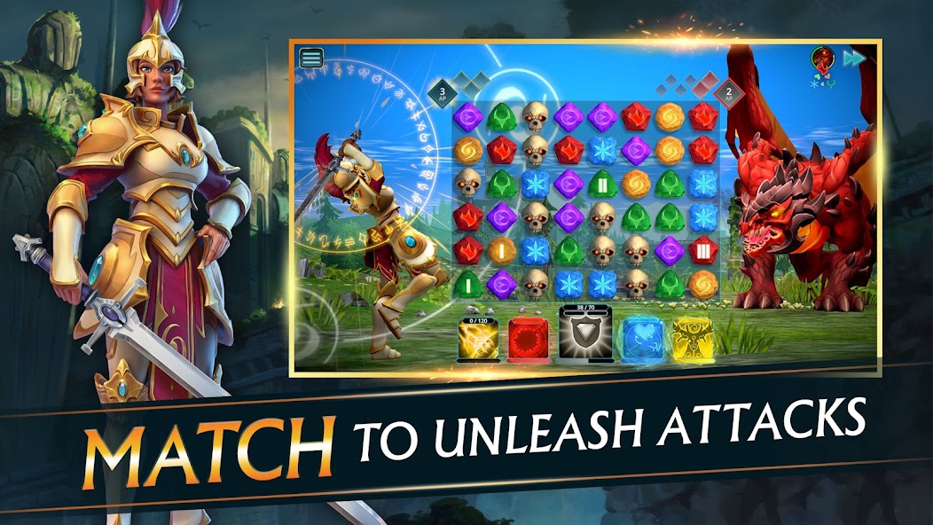 Puzzle Quest 3 - Match 3 RPG 2.5.1.36850 APK + Mod (God Mode) for Android