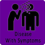 Disease with symptom icon