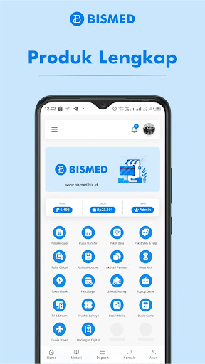 Android application BISMED - Pulsa, PPOB, dan SMM screenshort