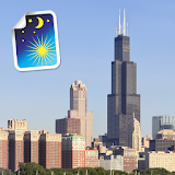 Chicago Night & Day LWP Free icon