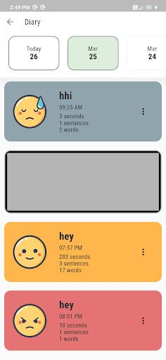 My Chat Diary Screen 3