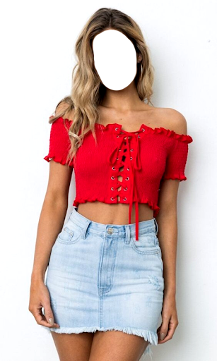 Women Crop Tops Photo Suit Screen 3