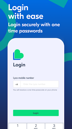 Android application Lyca Mobile CH screenshort